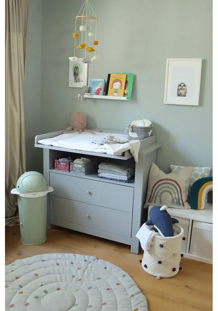 Zelený plastový odpadkový kôš na plienky 25 l Whale – Kindsgut