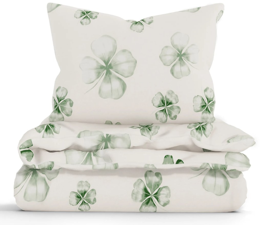 Francúzske bavlnené obliečky Renforcé – Štvorlístok