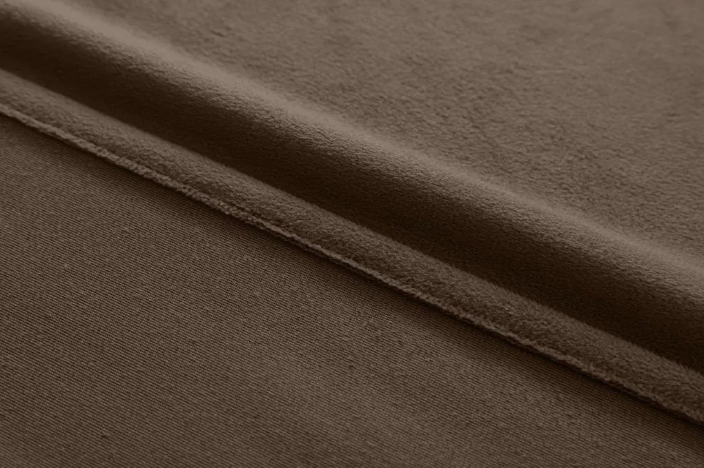 Hnedý zatemňovací záves VELVET 135x250 cm Zavesenie: Riasiaca páska