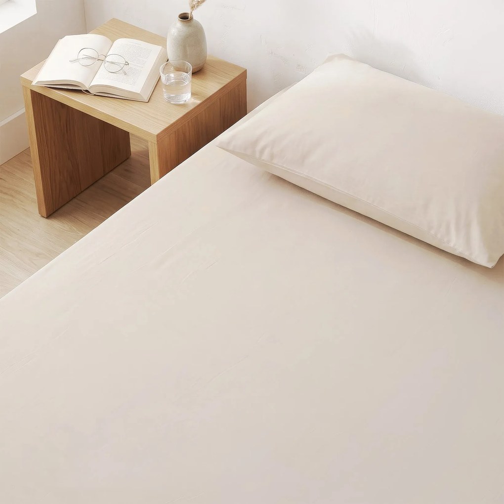 Goldea bavlnená napínacia plachta - latte 80 x 200 cm