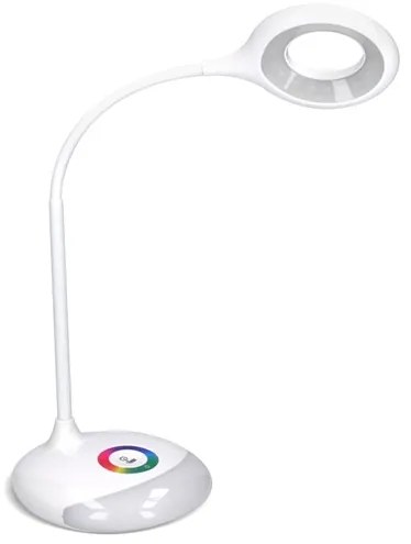Stolná lampička ZOOM - LED 5W - nastaviteľná farba podsvietenia - s integrovanou batériou - biela