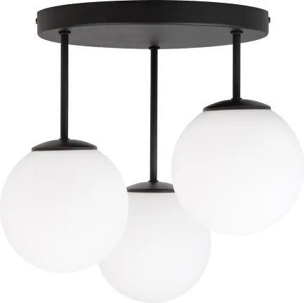 Prisadený luster MOONLIGHT 3xE27/15W/230V čierny