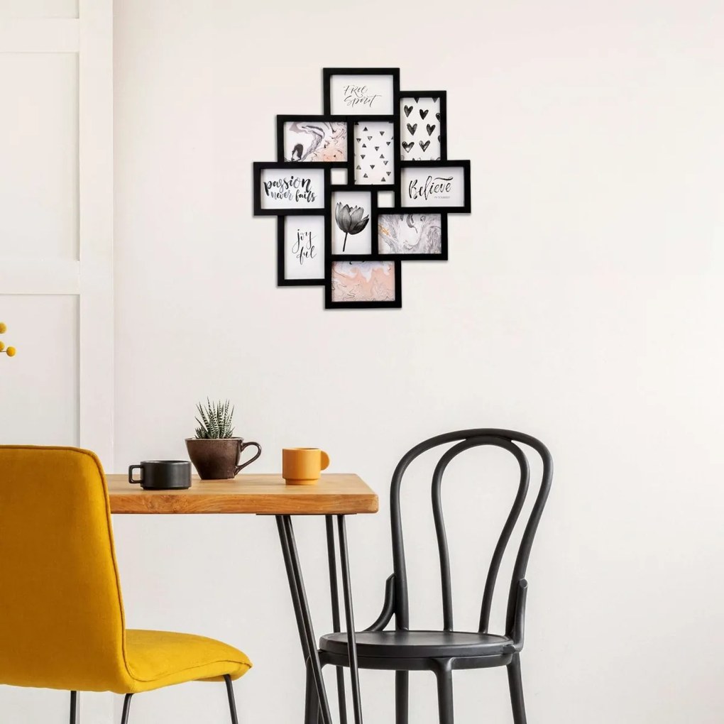 Fotorámik EVITA 10 fotografií čierny