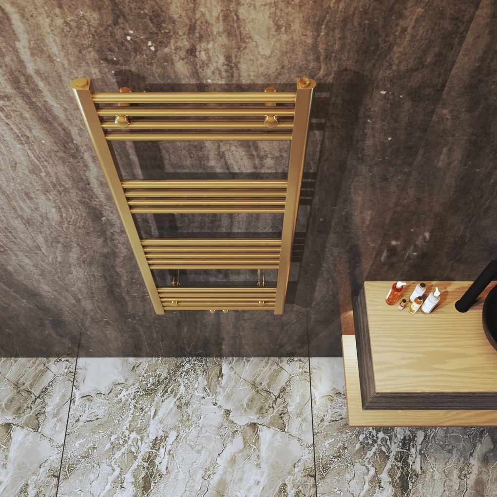 Gamma Simple, vykurovacie teleso 500x1200 mm, 487 W, zlatá matná, GMA-SIMP-50120-BGD