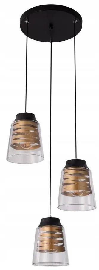 Luster na lanku FRESNO 3xE27/60W/230V