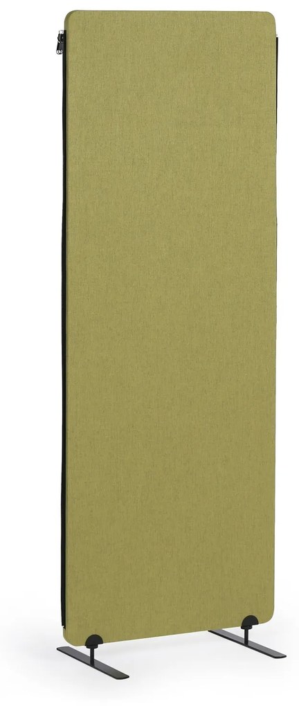 Akustický paraván, deliaca stena 160 x 60 cm, 3 ks v balení, textilný povrch, spojiteľná na zips, zelená