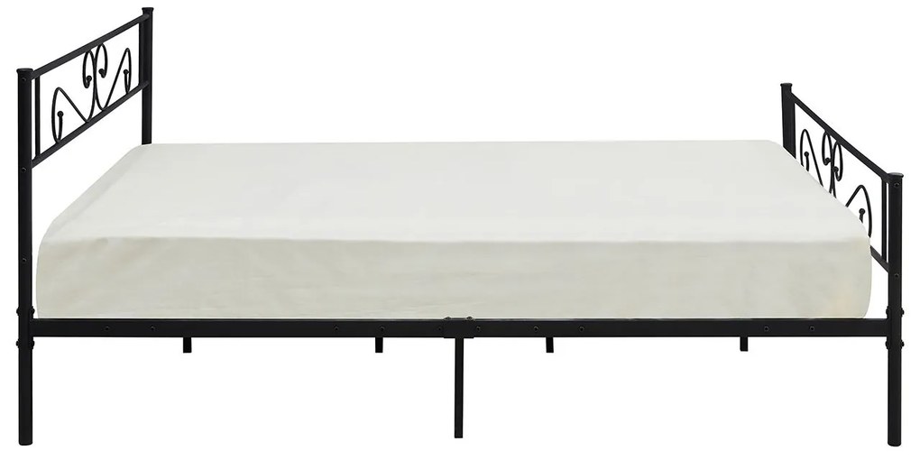 Kovová posteľ Bengrio 0601, Rozmer postele: 160x200, Farby:: čierna