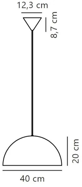 Nordlux - Luster na lanku ELLEN 1xE27/40W/230V