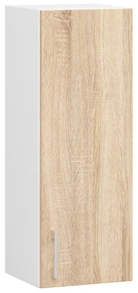Horná kuchynská skrinka LIMA W30 D1 H720 biela / dub sonoma