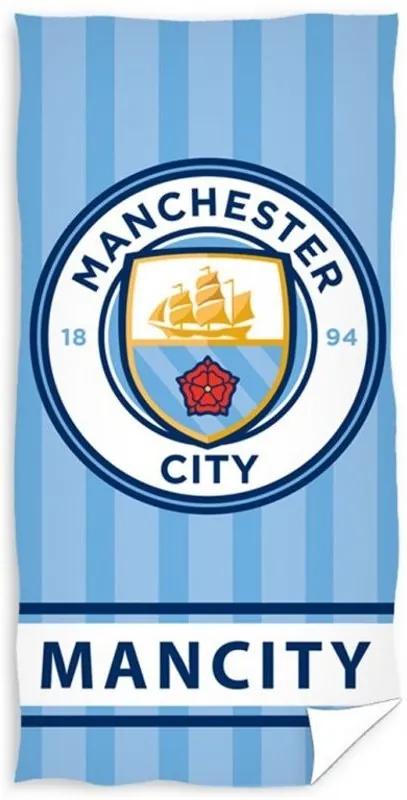 Futbalová osuška FC Manchester City - Stripes - 100% bavlna - 70 x 140 cm