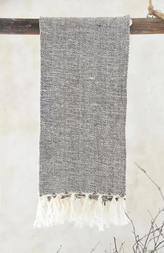 Jeanne d'Arc Living Ručník z recyklovanej bavlny Brown 50x100 cm