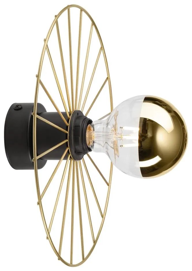 Nástenné svietidlo MONTANA 1xE27/15W/230V pr. 30 cm zlatá