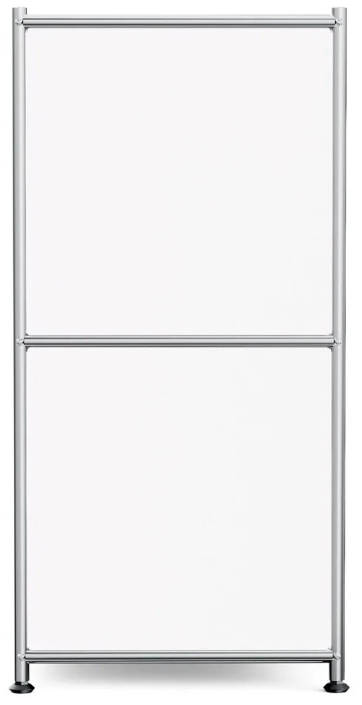 Kovová odkladacia skrinka »CN3« s 2 výklopnými priehradkami, biela