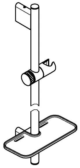 GROHE 26603DA0 - Sprchová tyč RAINSHOWER SMARTACTIVE 900 mm bronzová