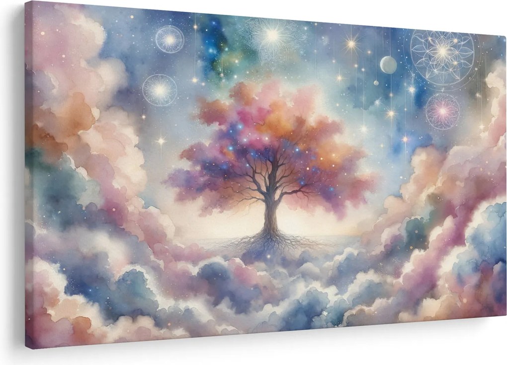 Obraz – Strom života v oblakoch (90x60 cm)
