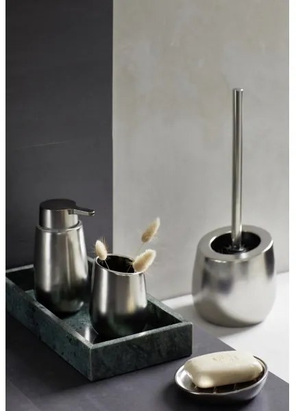 WENKO 24140100 - WC kefa BADI 13,5x38 cm strieborná