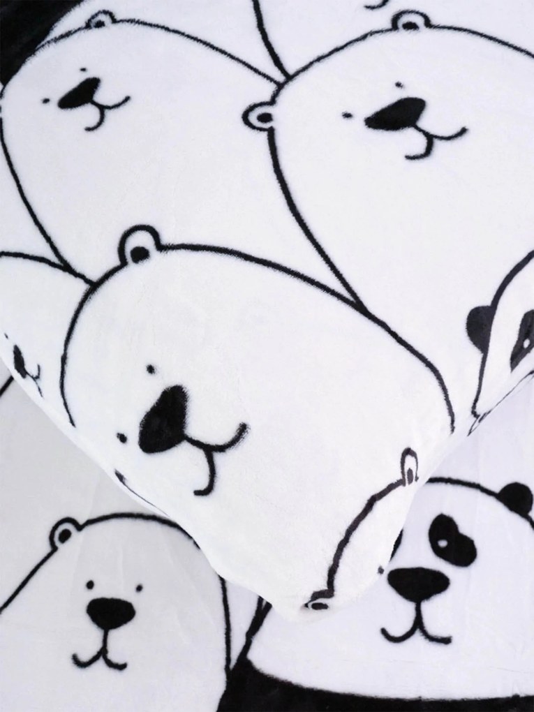 Obliečka na vankúš mikroplyš 70 × 90 cm – Rebel Panda