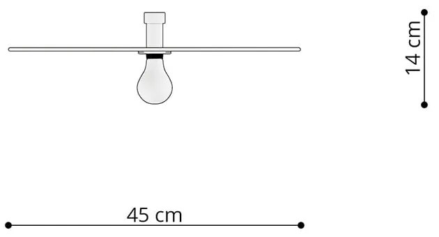 Čierne stropné svietidlo ø 45 cm Soho – Nice Lamps
