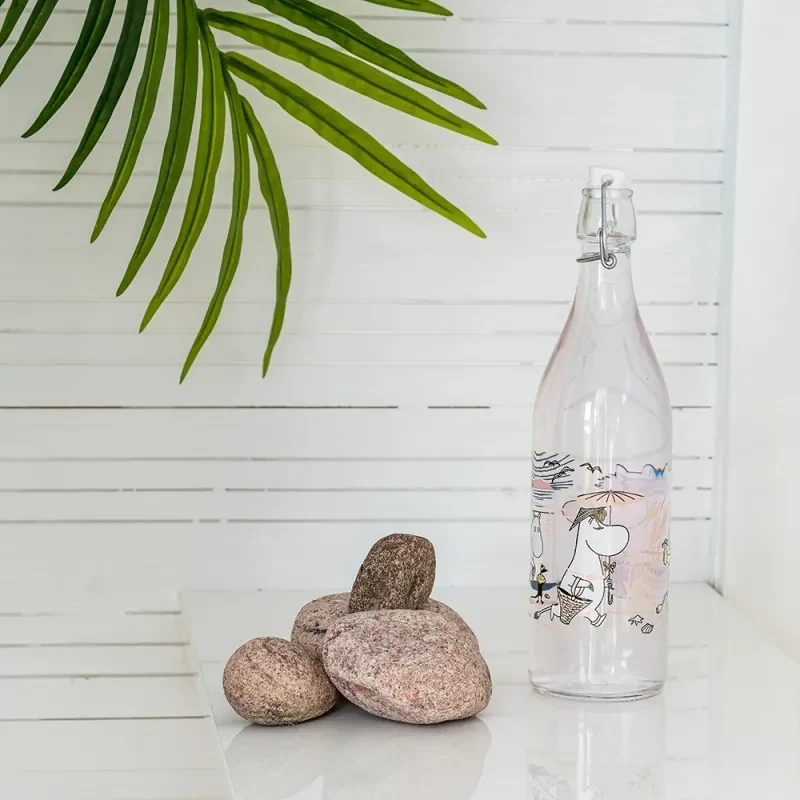 Sklenená fľaša Moomin Beach 1l