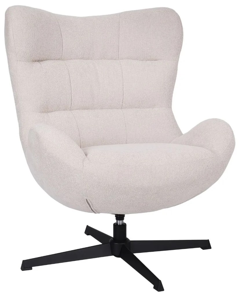 Otočné kreslo Velo, svetlo béžové