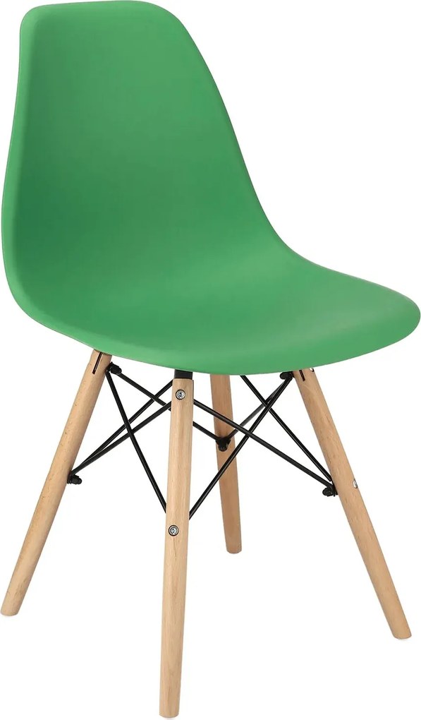 Dekorstudio Dizajnová jedálenská stolička v škandinávskom štýle - zelená