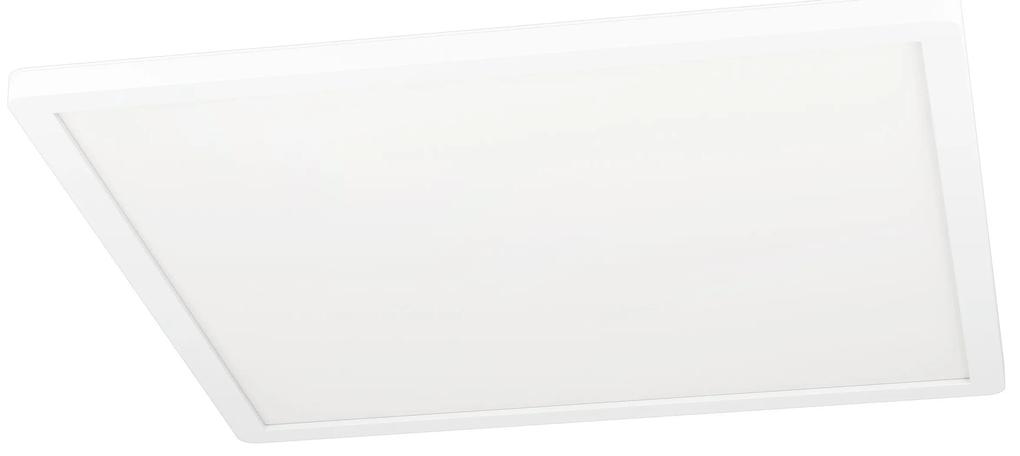 EGLO LED múdre prisadené osvetlenie ROVITO-Z, 16,5 W, teplá biela-studená biela, RGB, biele, 42x42cm, štv