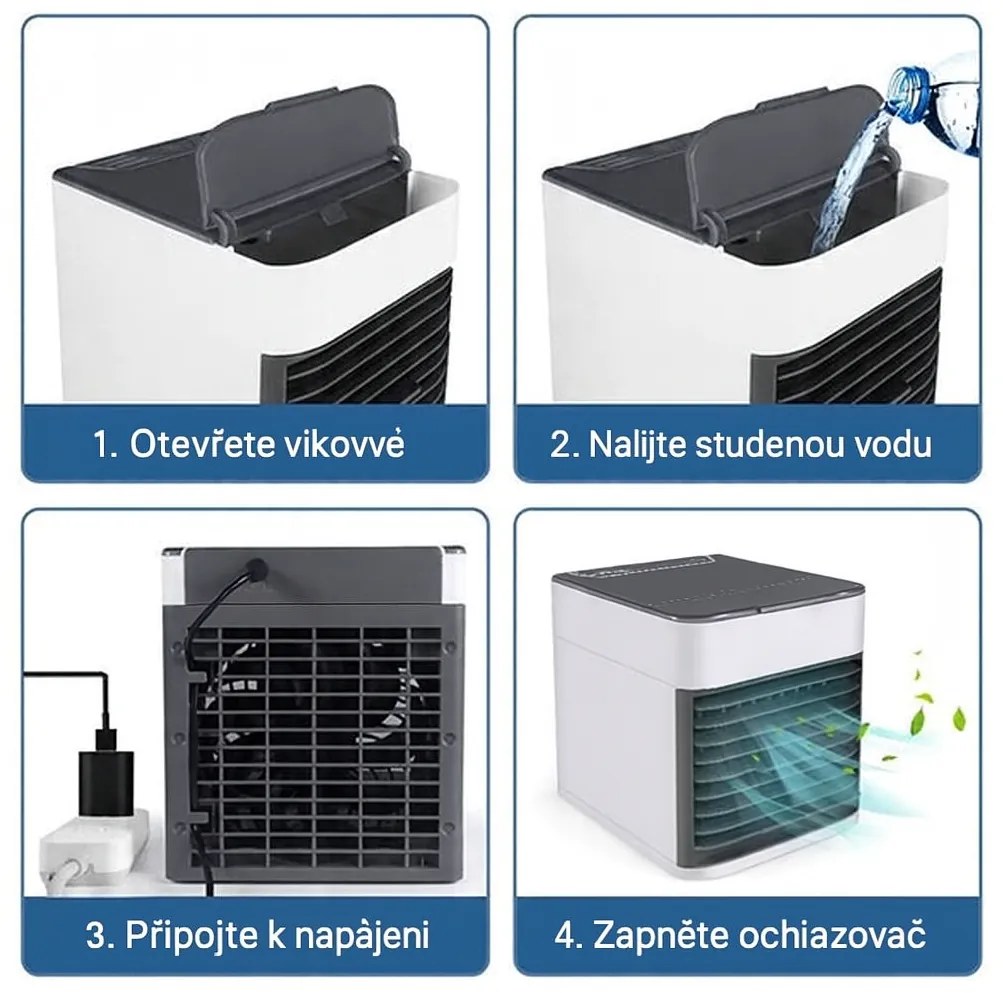 Mobilný ochladzovač vzduchu CLIMORA 3v1, sivý