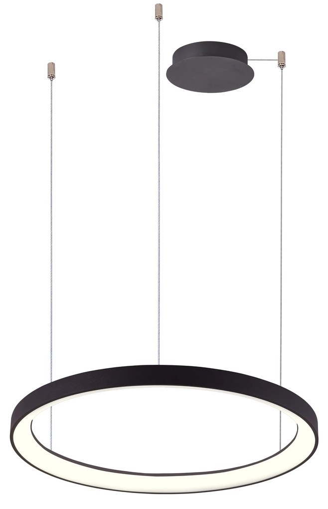 Moderný LED luster Agnes 58 stmievateľné čierne