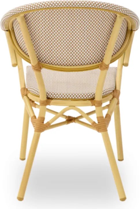 VENUS záhradná stolička s podrúčkami beige