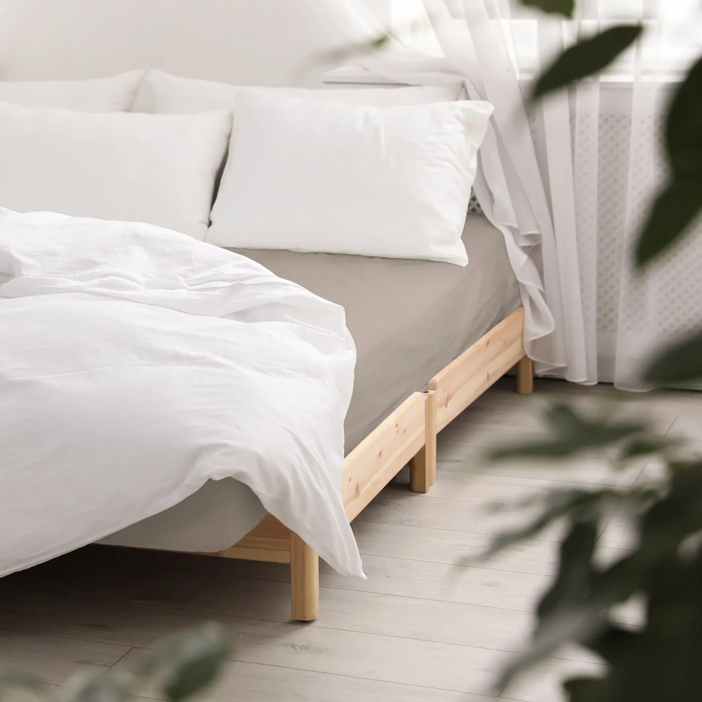 SATÉNOVÉ PRESTIERADLO 160X200 CM TMAVOBÉŽOVÉ