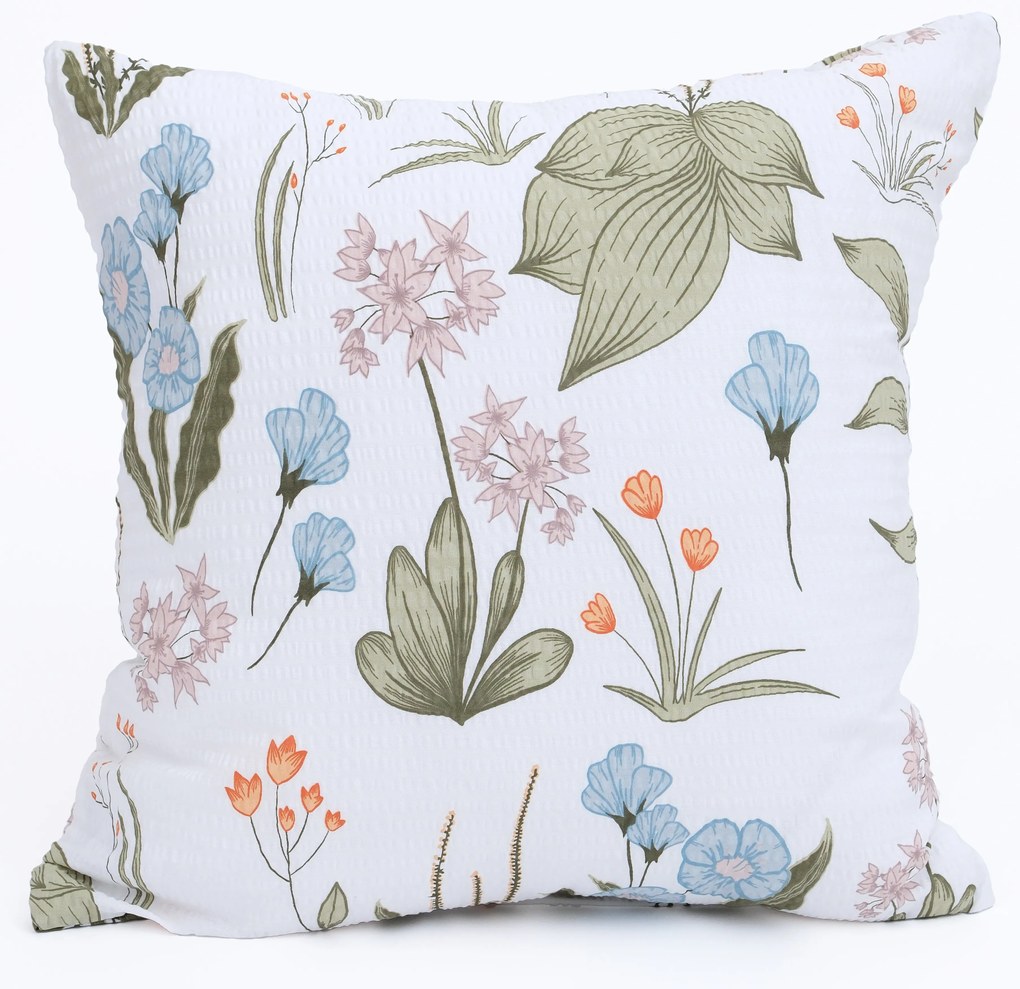 Krepová obliečka na vankúš Renforcé 40 × 40 cm - Carlotta biela