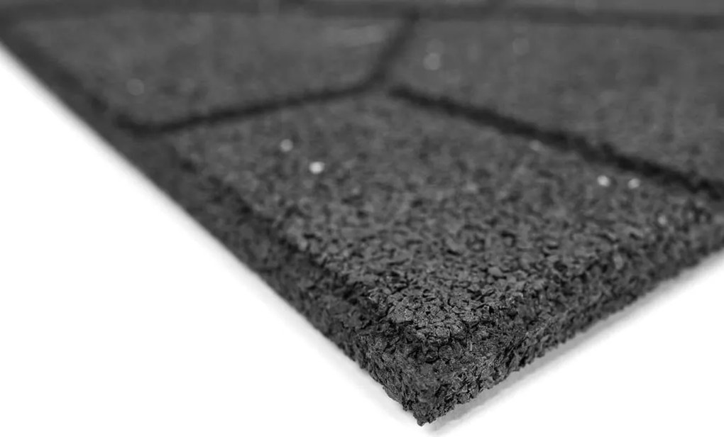 Obojstranná gumová dlaždica Brickface 40 x 40 cm, sivá MHEU5000171