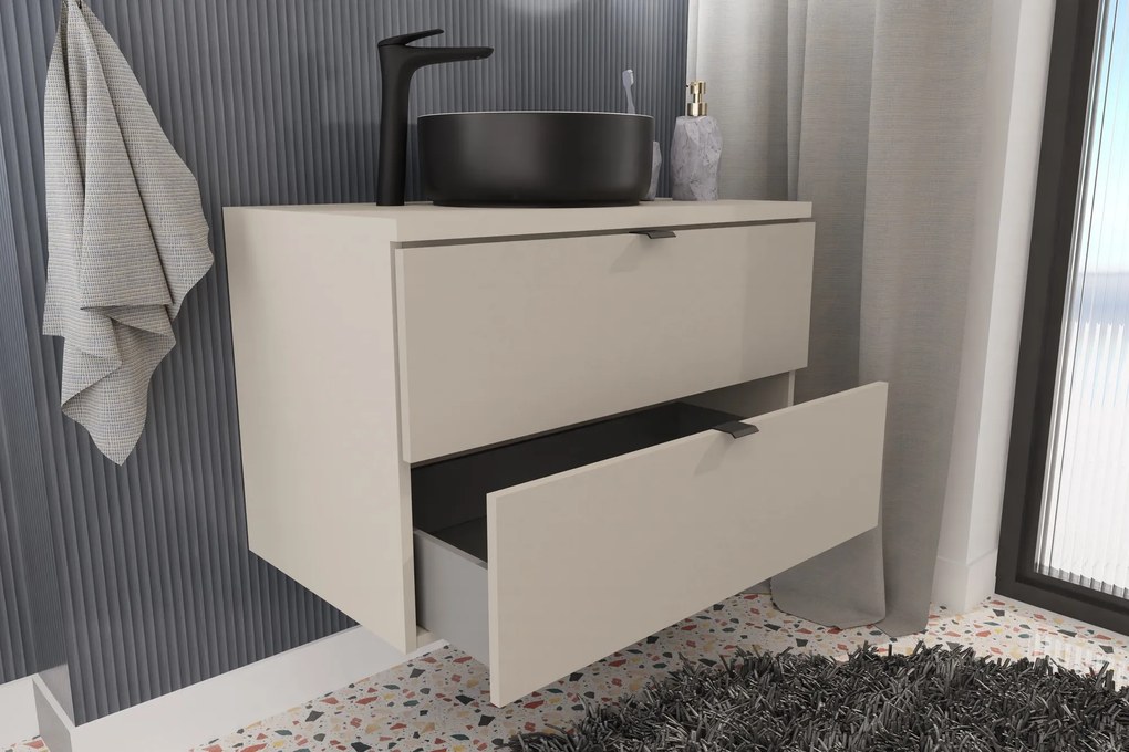 Comad Kúpeľňová skrinka pod umývadlo Dalia Cashmere 80 kašmír mat