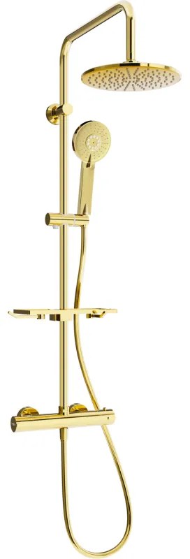 Mexen KT40 sprchový set s termostatickou batériou Kai, zlatá, 771504093-50