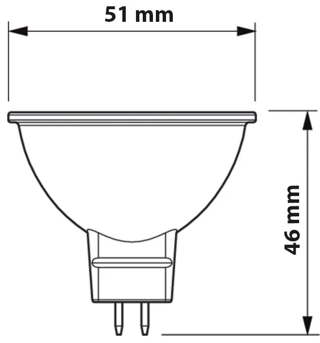 LED žiarovka MR16 7W = 50W 621lm 2700K Warm 36° 12V reflektor PHILIPS