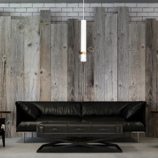 Luster na lanku JOKER 1xGU10/25W/230V biela/zlatá