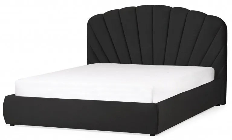 Hector Čalúnená posteľ Sara 180x200 cm čierna