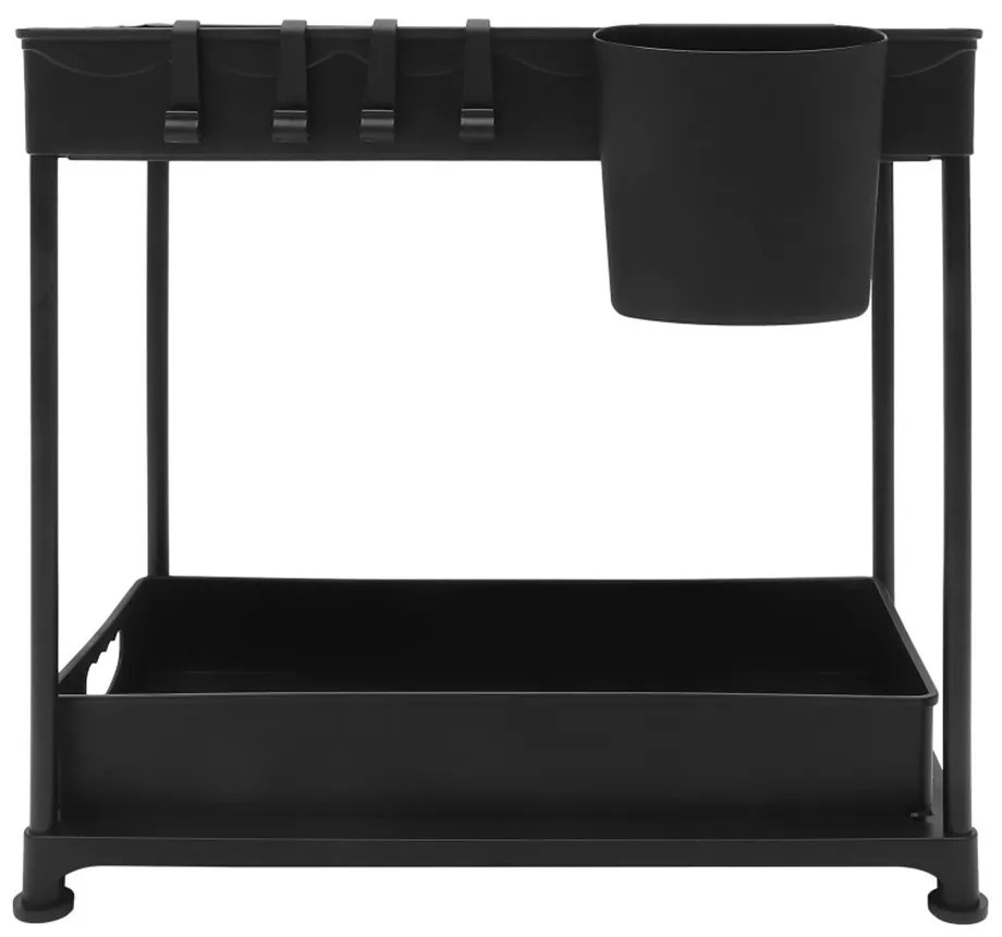 2-úrovňový stojan pod drez 2ks, rôzne farby, čierny