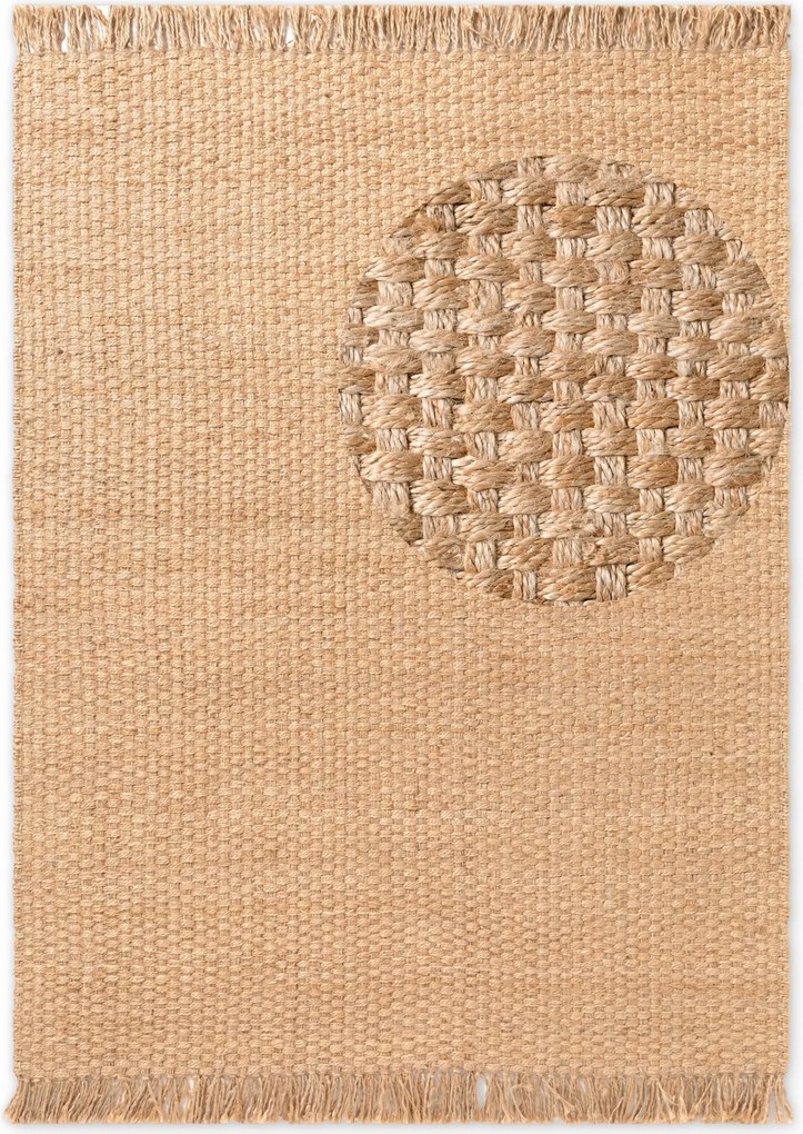 Hanse Home, Kusový koberec Handloom 106335 Fjord Natural Gold, 200x300, béžová, chodba / predsieň