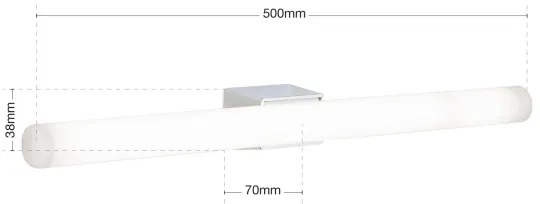 Orion Soff 3-484 - LED Nástenné svietidlo VISAGIST 1xS14d/8W/230V biela