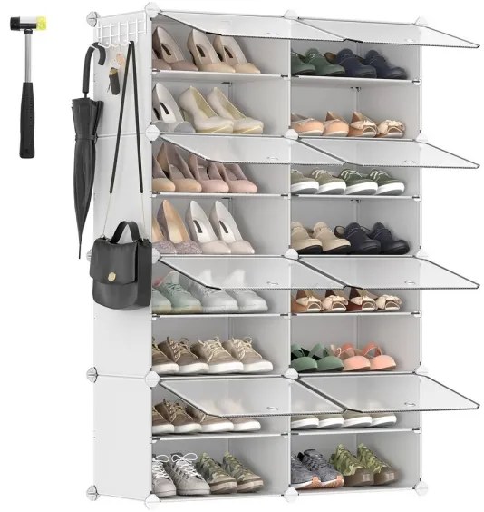 Modulárny regál s priehradkami BOXIFY biela