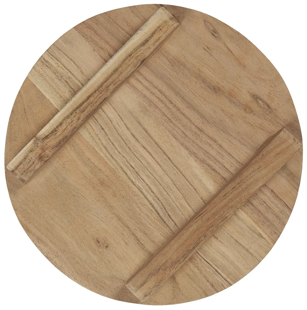 IB Laursen Okrúhla drevená doska ACACIA WOOD na nožičkách 30 cm