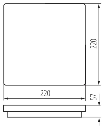 Kanlux 38787 - LED Vonk. svietidlo BENO LED/12/18W/230V 3000/3500/4000K IP65 ant.