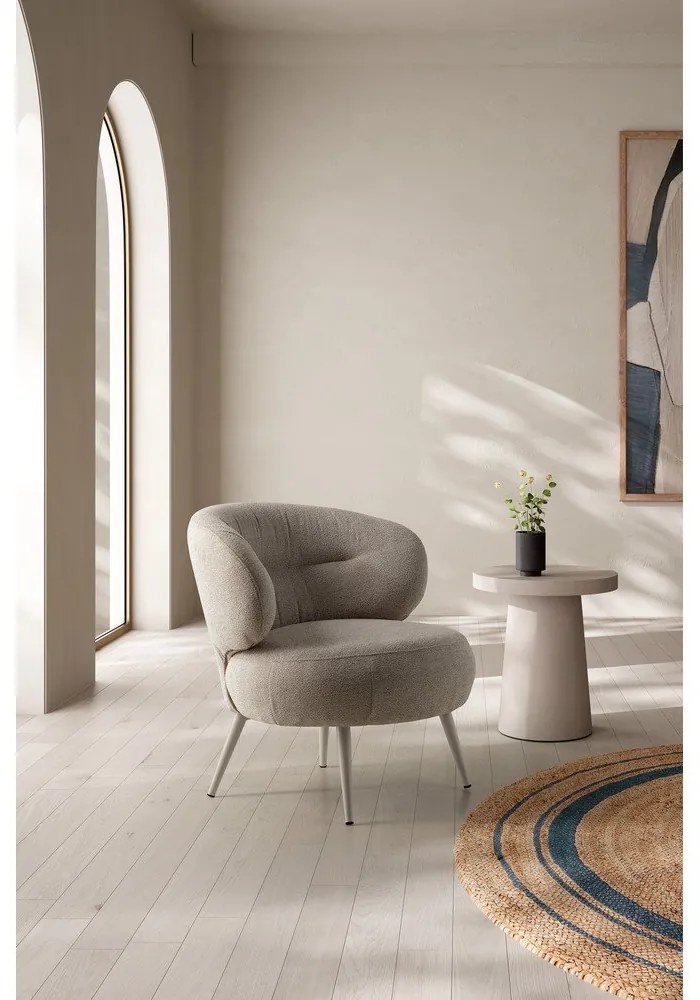 Béžové kreslo Liva – MOME