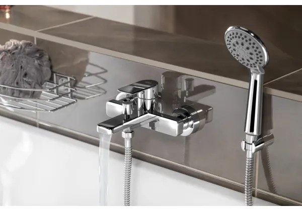 Aqualine - Vaňová batéria DAPHNE lesklý chróm