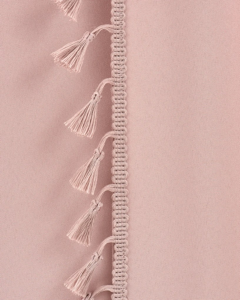 Room99 Hotový záves na páske so strapcami Lara Jednofarebný Farba: Ružová, Veľkosť: 140 x 280 cm
