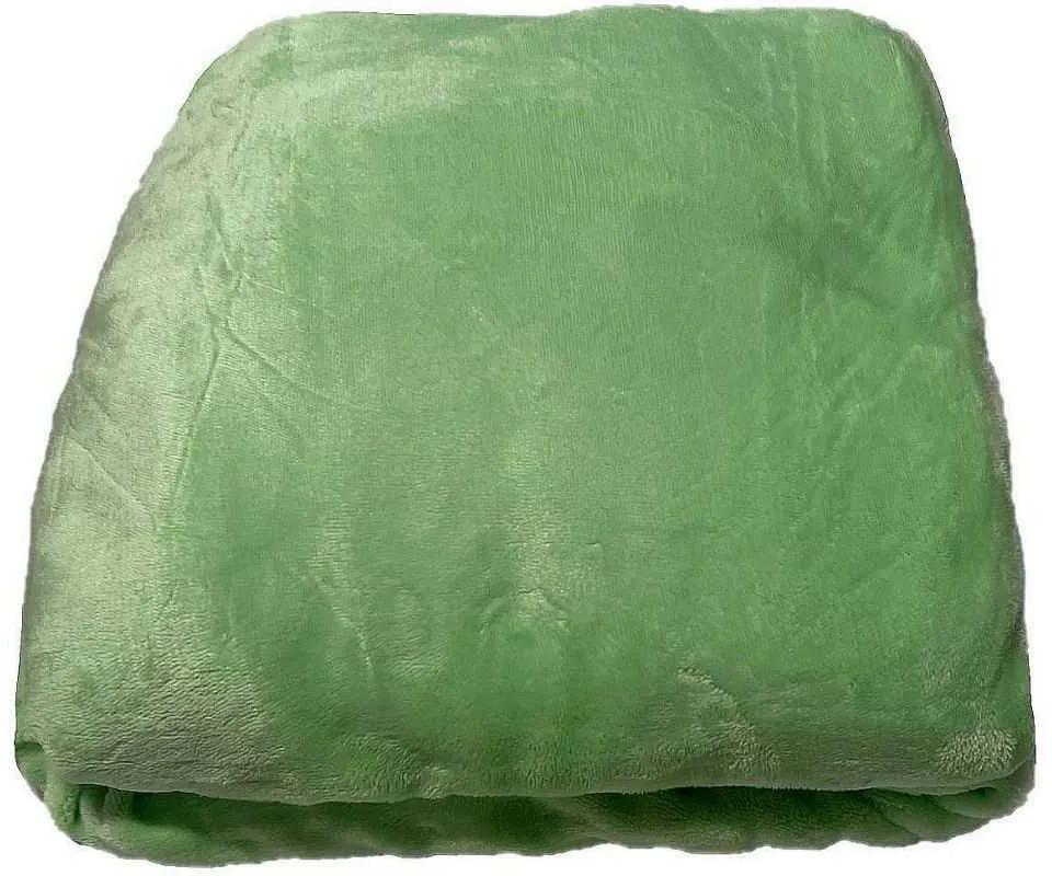 JERRY FABRICS Plachta mikroplyš pastelovo zelená  Polyester, 180/200 cm