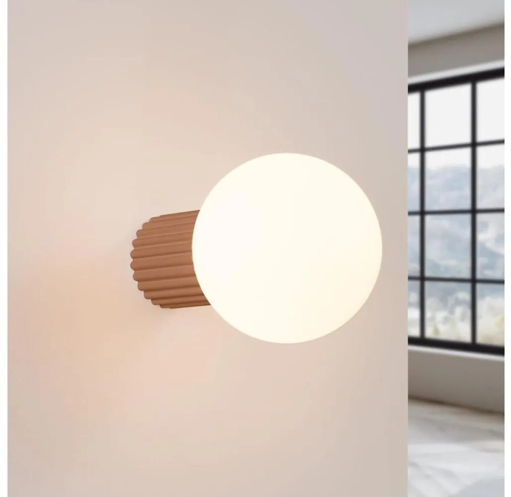 Sollux SL.1732 - Kúpeľňové nástenné svietidlo HALO 1xG9/8W/230V IP44 hnedá