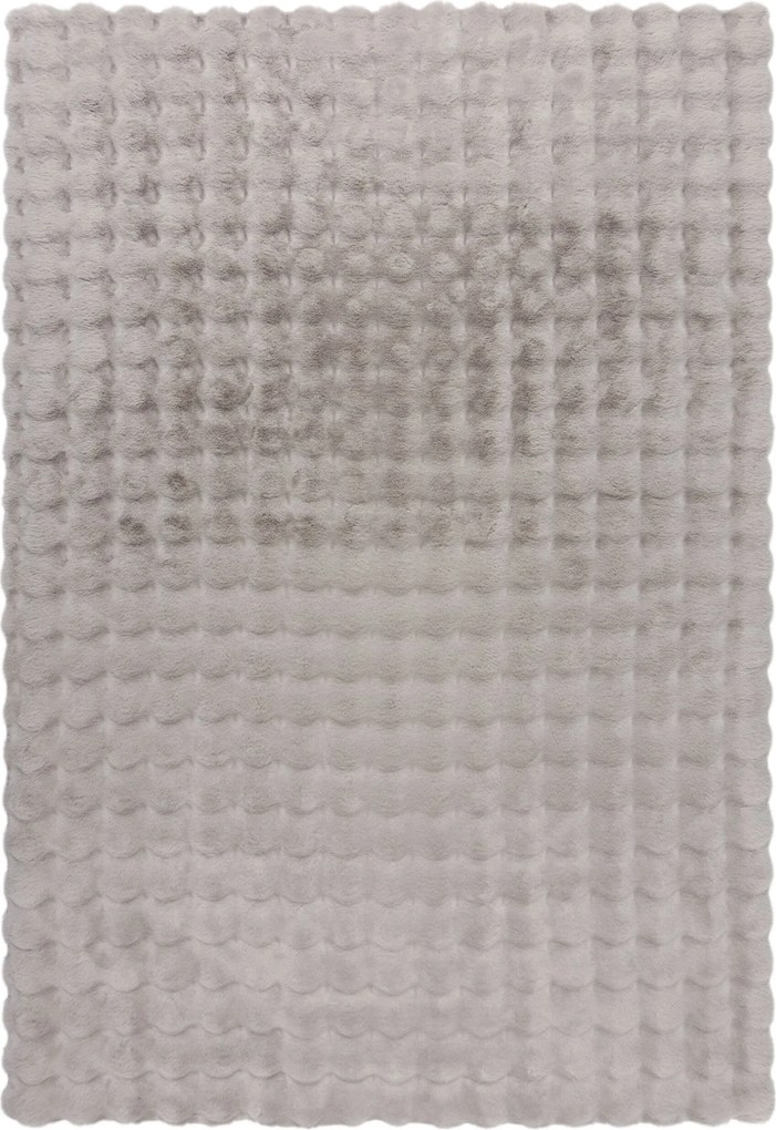 Flair Rugs, Kusový koberec Waffle Faux Fur Grey, 180x290, šedá, obývacia izba