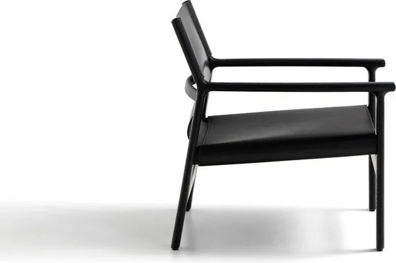 Čierne kožené kreslo Jan – Kave Home